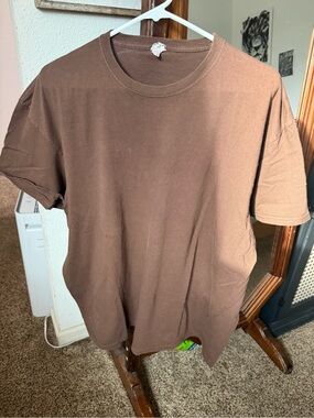 Vintage Screen Stars Brown Blank 2XL 100% Cotton Tee Y2K